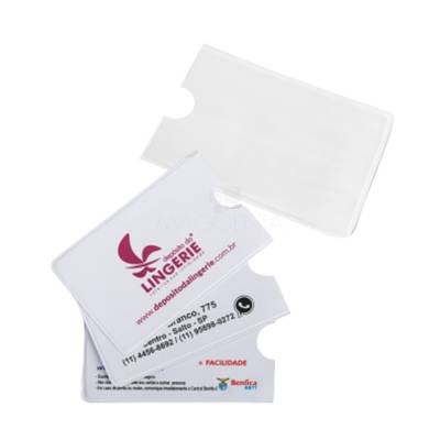 Porta-Cartões PVC Personalizado