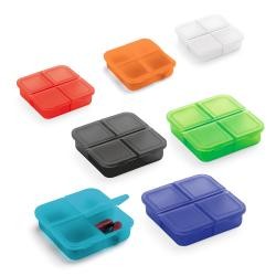 Porta Comprimidos com 4 Divisórias e Tampa Personalizado