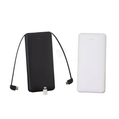 Power Bank 10000mAh com Cabos Personalizado