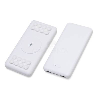 Power Bank 10000mAh com Carregamento por Indução e Duas Saídas USB-A Personalizado