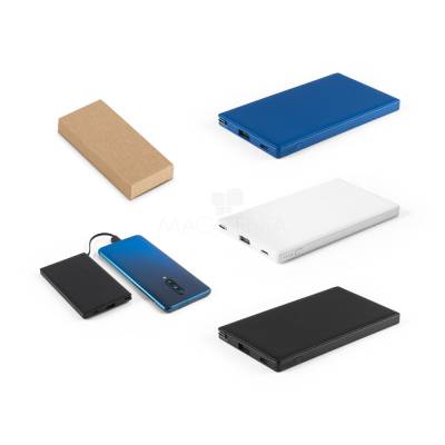 Power Bank 4000 mAh com Cabo Integrado e Entrada USB-C Personalizado