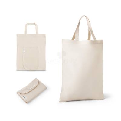 Sacola Dobrável em Algodão Reciclado Personalizada