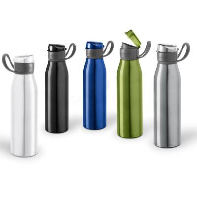 Squeeze de Alumínio 650ml com Tampa e Alça Personalizado