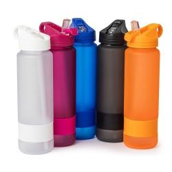 Squeeze Plástico 900 Ml Com Canudo Personalizado