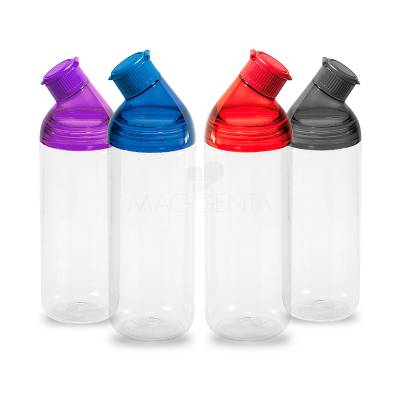 Squeeze Plástico 900 ml com Tampa Rosqueável e Argola Personalizado