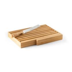 Tábua Para Pão Em Bambu Com Faca Personalizada